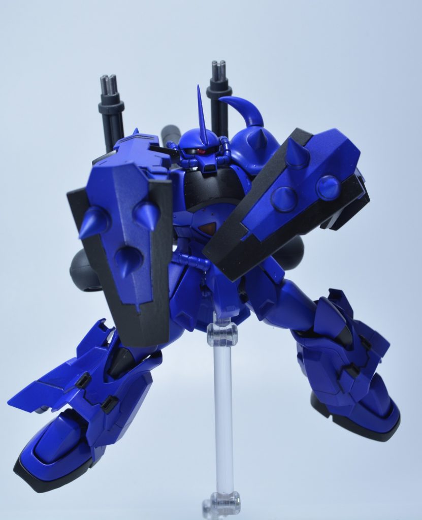 物理で殴れ！初めてプレミアムブルーで塗装してみましたが、予想よりかなり暗めになりました。扱い辛かったですし難しいですね、、、 見ていただきありがとうございました！