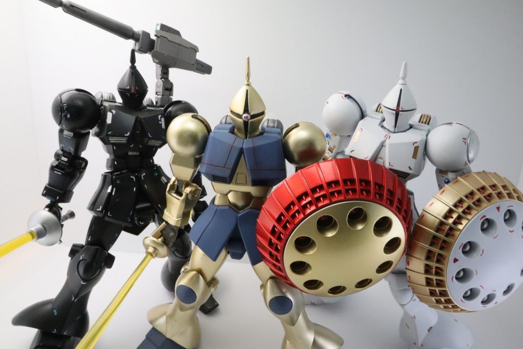 昔作ったギャンを並べて　[可・能・性・の・獣] セット！