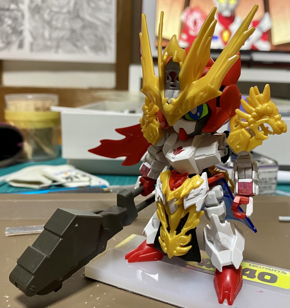 バルバトスちゃんも作り途中。グシオンちゃんも作りたい。