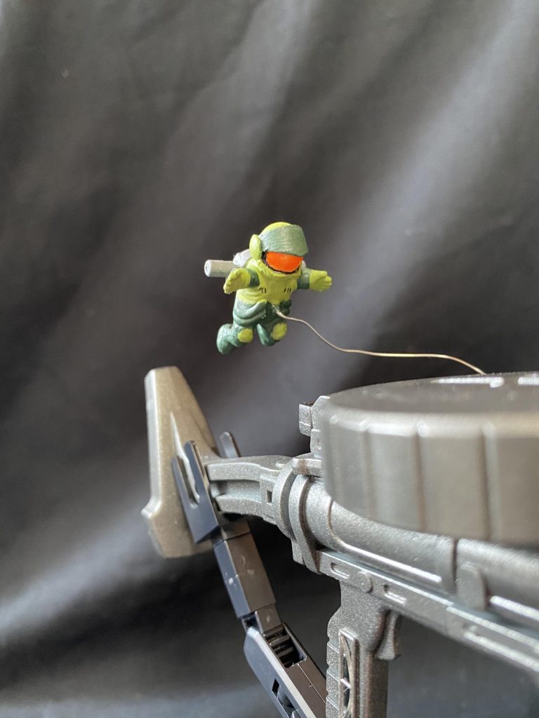 レナード上等兵のアップ。