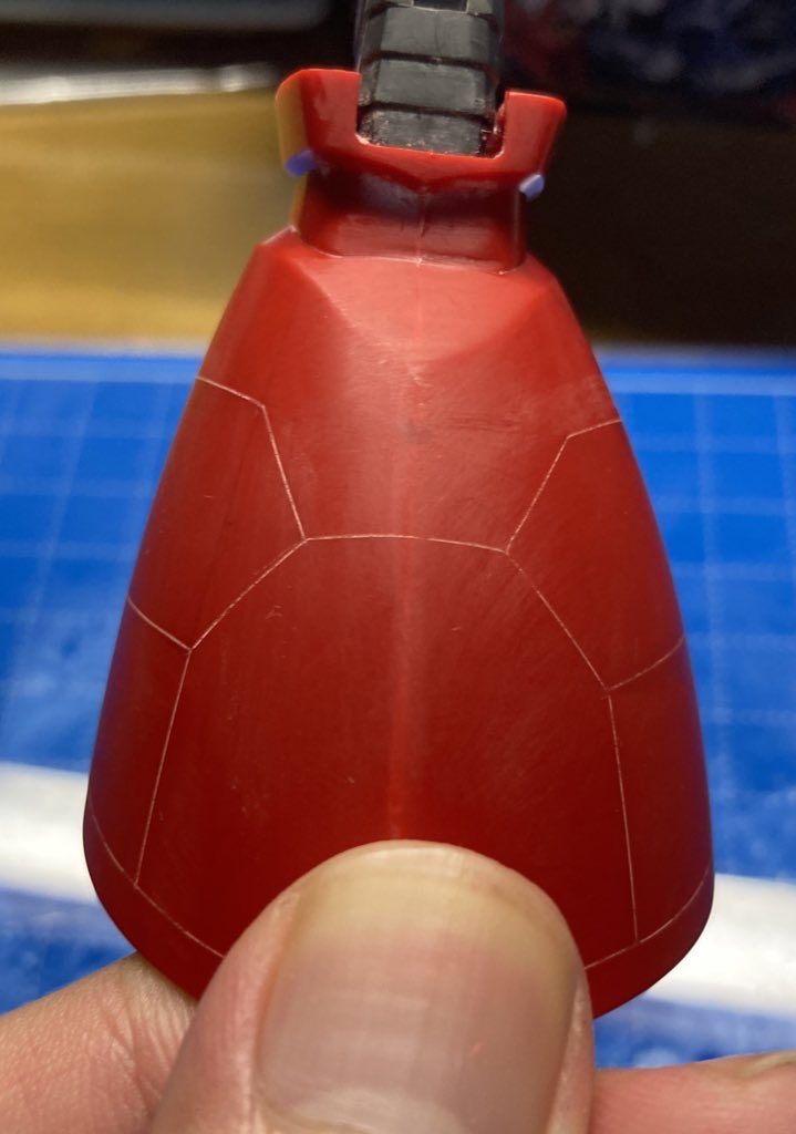 足部分の筋彫りこの辺が一番大変だった。