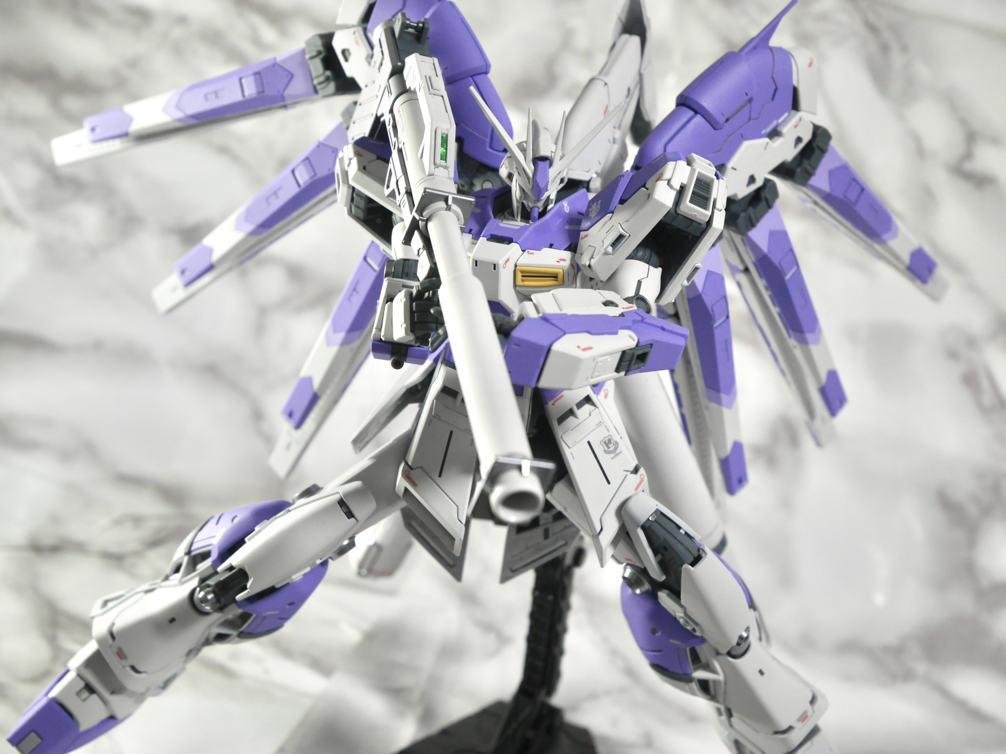 全塗装改修 RG Hi νガンダム H.W.S H.Mバズーカ ver ka風-