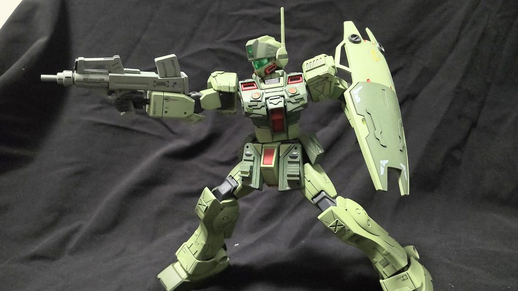 マシンガンで応戦