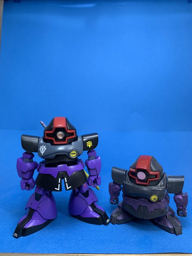 元のキットと比較。倍くらいの大きさになりました💪