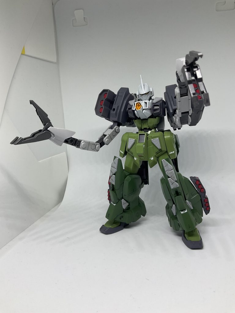 腕を畳んで両肩のアームを展開することで形態を変化させることができます。これは作成当初にベルフェゴールを模したものを作ろうとしていた名残りです。最後までご覧いただきありがとうございました。以下使用キットです。ビルダーズパーツHDMSブレード01/MSディティール01/MSランチャー01/MSアーマー01 gm/gm バーザム Gサイフォス AGE3ノーマル エアマスター ジェガンブラストマスター G-エルス シュバルツリッター ルナゲイザー ガンダム ライトニング ジーエンアルトロン ガンプラバトルアームアームズ リバーシブル ペイルライダー イージスナイト スターバーニング ジェスタ Hi-ν リゼル ezアームズ アスクレプオス ザラキエル FAユニコーン ライトニングバックウェポンシステムmkー3 スクランブル 以上