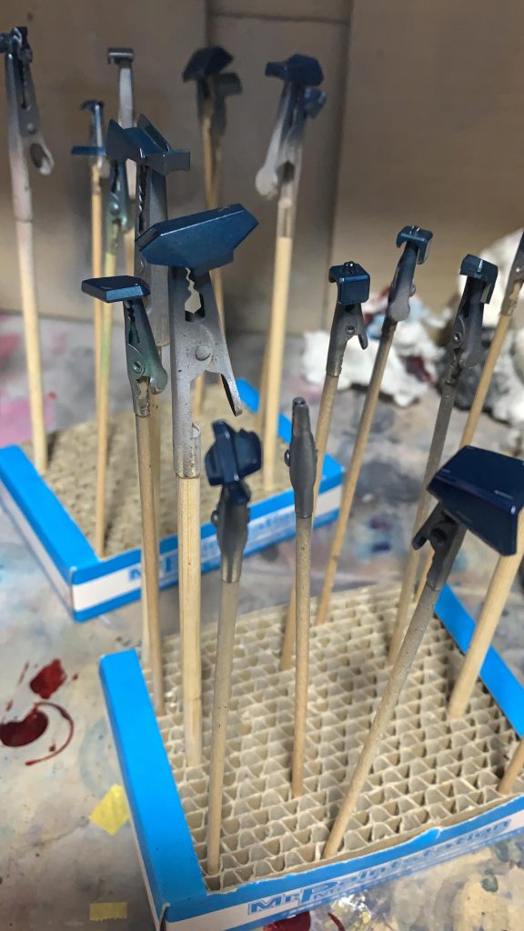 塗装中一発で思ってたより綺麗に塗れたので満足度は高めです。