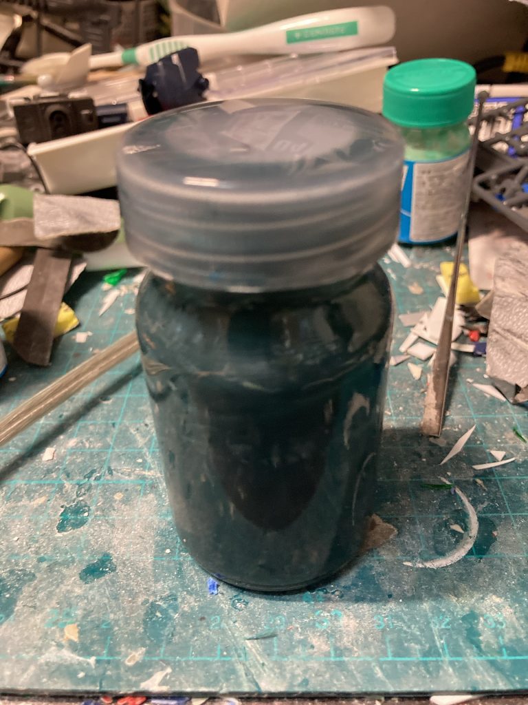 濃い緑はお手製です。