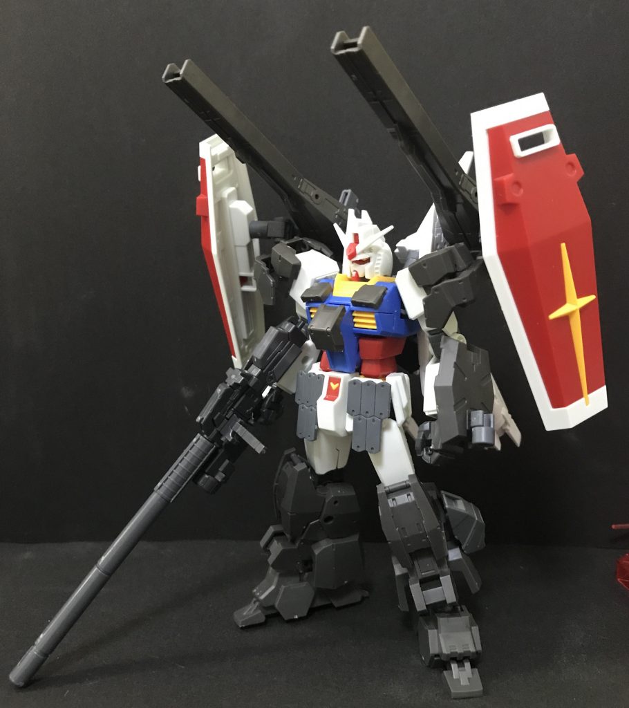 無塗装素立ちディテールの多い30MM側に合わせるようにパーツを配置してます