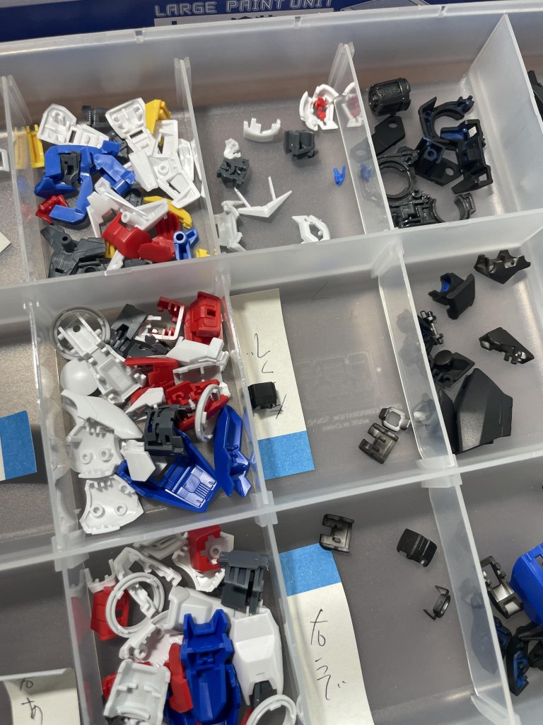 切り出しヤスリ掛け後の塗装前