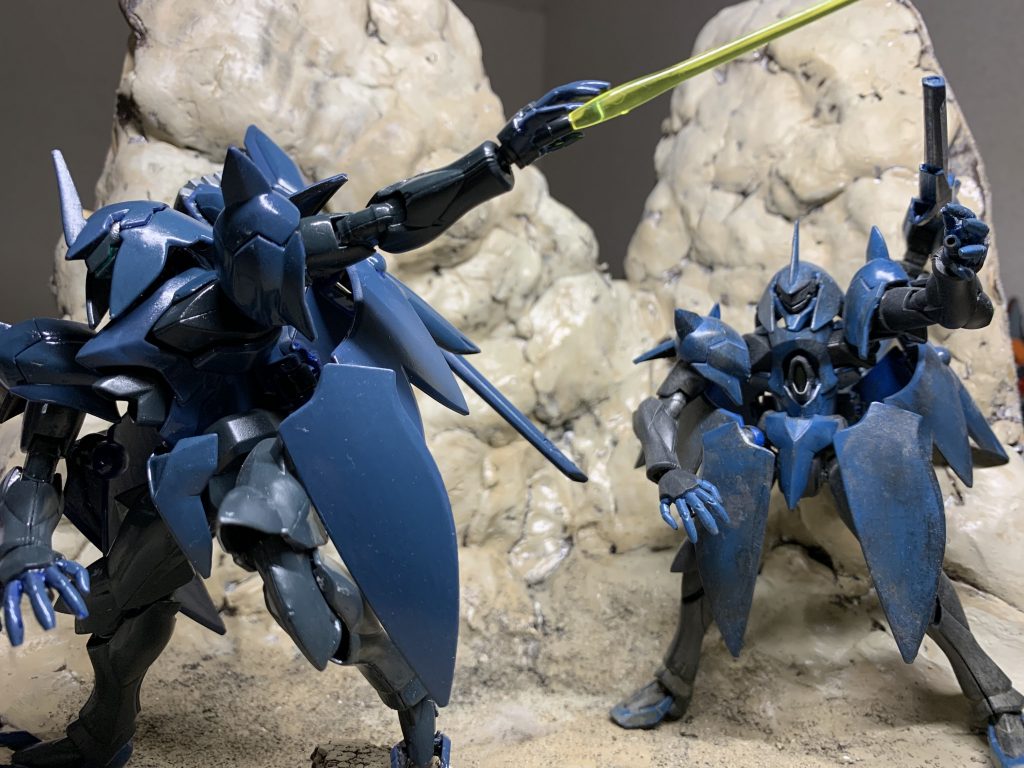 過去作の去年制作のガフランとのツーショットです。戦場の一コマみたいな感じに撮れていたらいいな、なのだ。