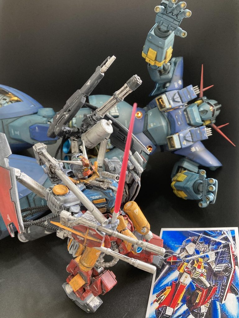 過去にパーフェクトジオングを製作してから、いつか箱絵を再現したいと思ってました^ ^