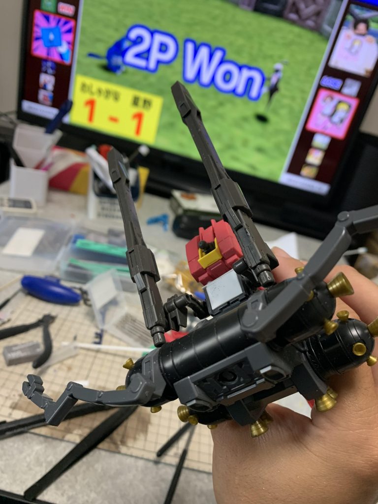 ロケットブースターが重すぎてスタンド2つ使わないといけませんが派手なので満足です。