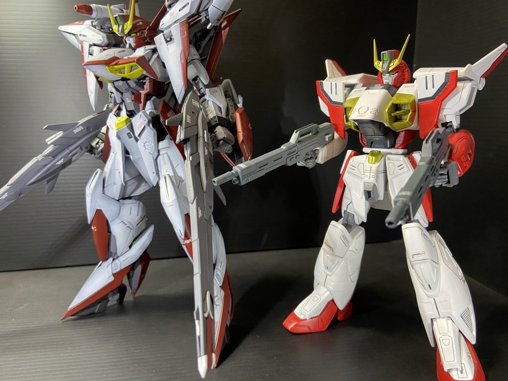 去年作った旧1/100エアマスターのパーツも多く使いました。Xシリーズの旧キットは出来が良いので今後も何かミキシングして投稿したいと思います!