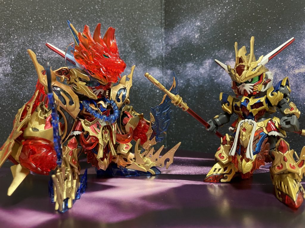 最後はノーマル悟空と。劉備さんとのツーショットもいいんですが、それは次回！このシリーズ本当カッコいい！騎士シリーズにも期待ですね！