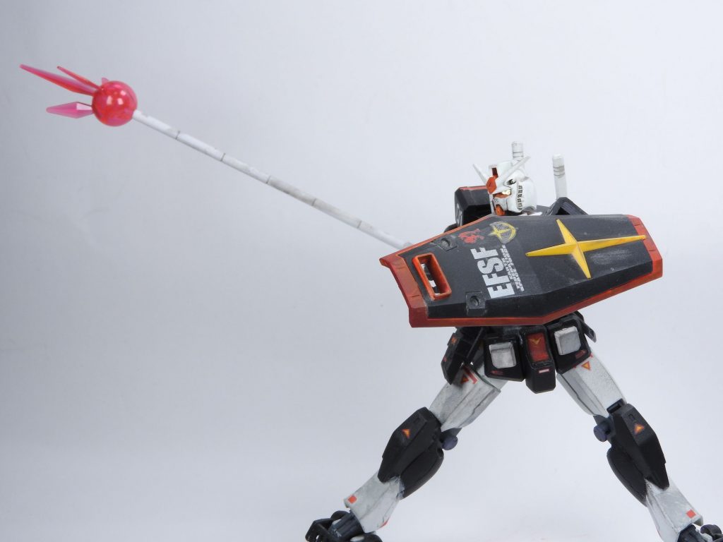 ビームジャベリン。ペイルライダーキャルバルリーからかっぱらったものですがこれもゲーム等でよく装備してるんで個人的には流用元より余程似合ってる気がします。