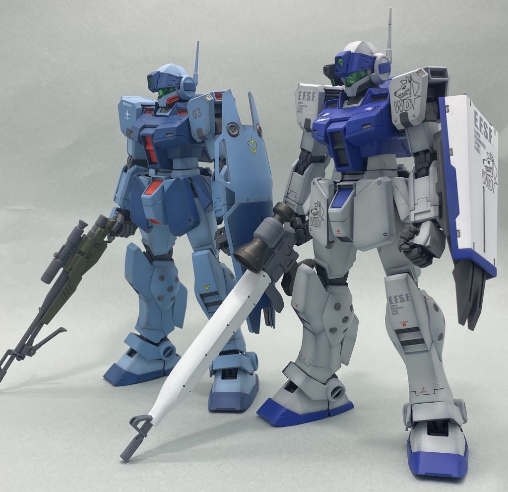 過去作のジムスナイパーⅡとの2ショット