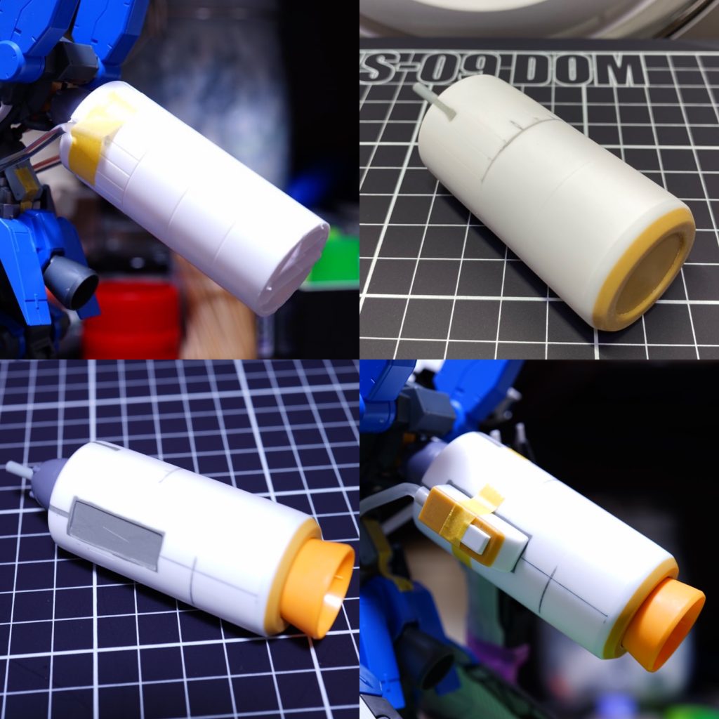 タンクはジャンクパーツとプラ材でスクラッチしています。