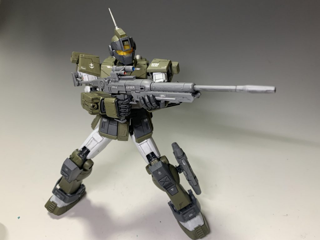 フレーム部と武器はラッカースプレー、外装部はシタデルカラーとファレホで塗装しています。