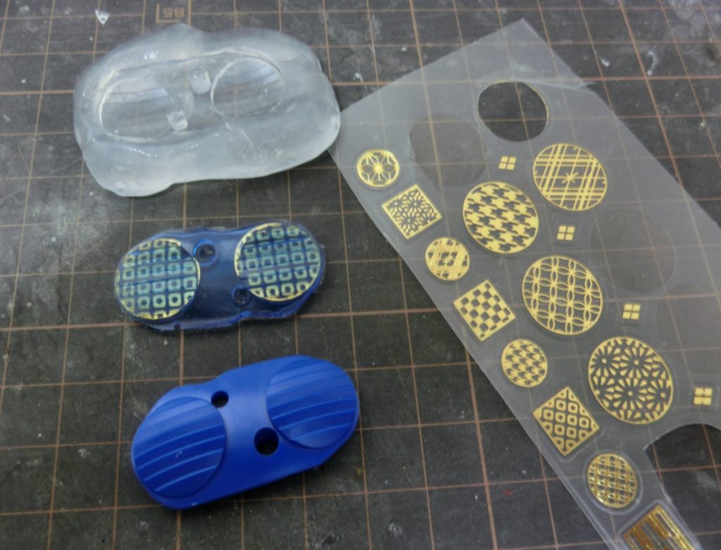 おゆまるで形をとりレジンで製作