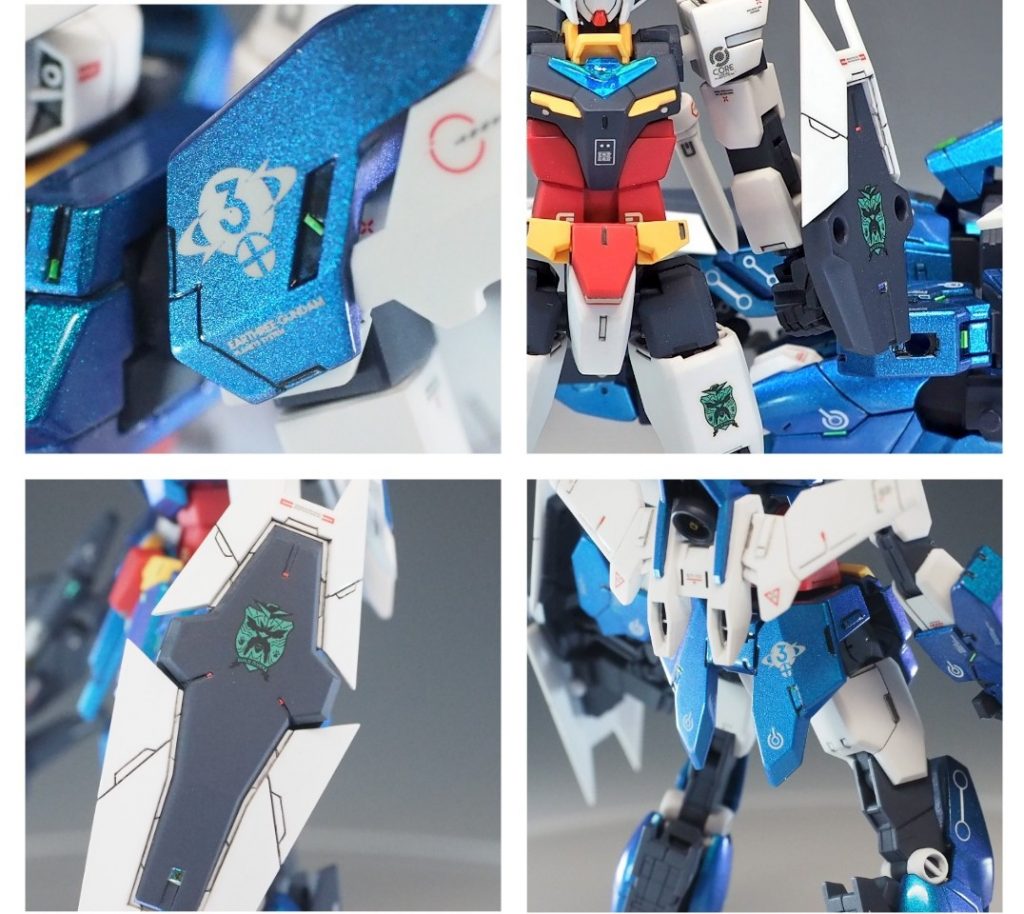 ビルドダイバーズのデカールが発売されたので使ってみました。待望のフォースエンブレムやアースリィマークです♪