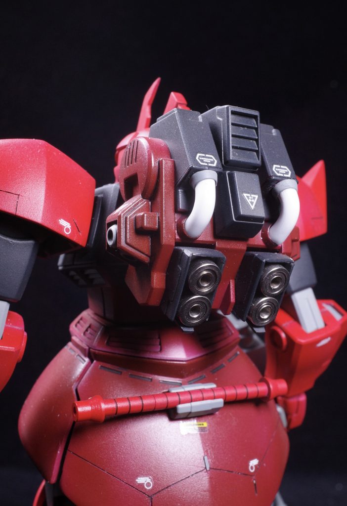 ランドセルのパイプはホームセンターで購入たら極太チューブ、ミニ四駆用ベアリングでディテールアップしました。