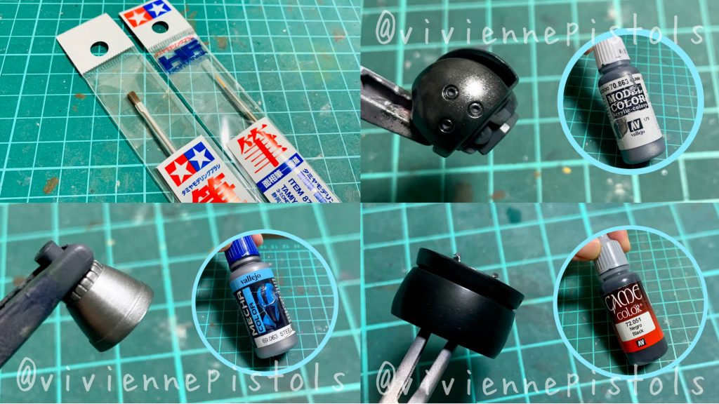 使用した筆になります。普段もこの2本を使っています。