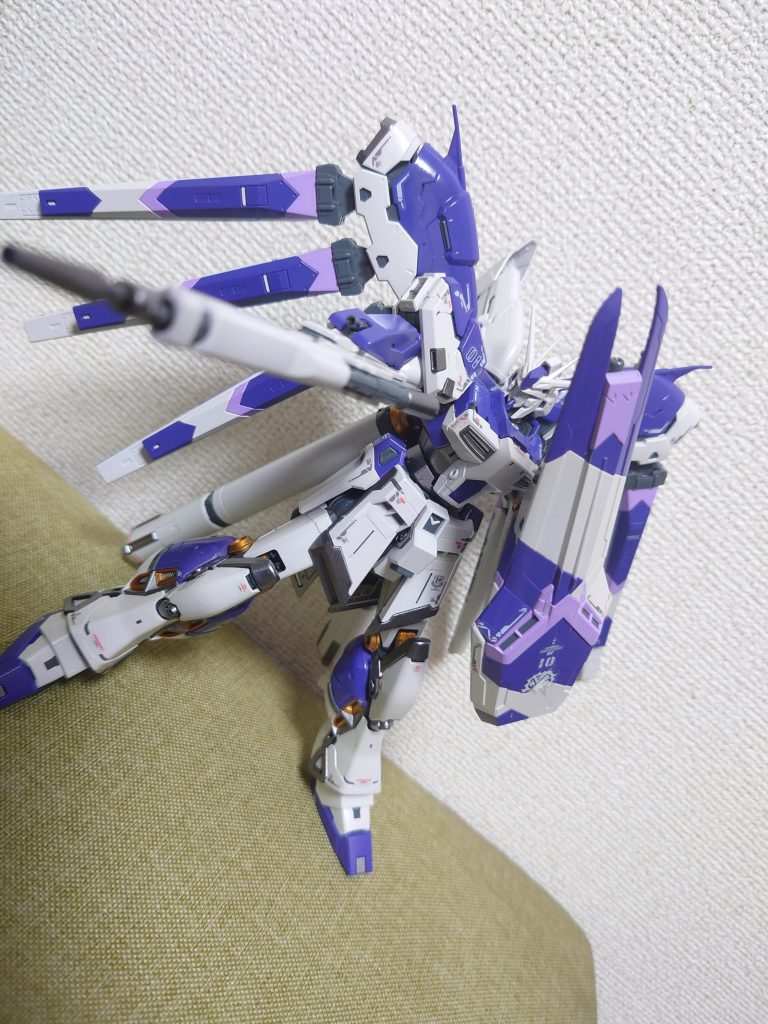 Hi-νガンダム　パープルカラー(途中)–3枚目/制作者：@zushipura