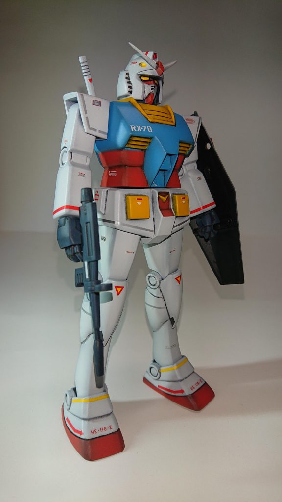 旧キット1/144 ガンダム–3枚目/制作者：KENZO