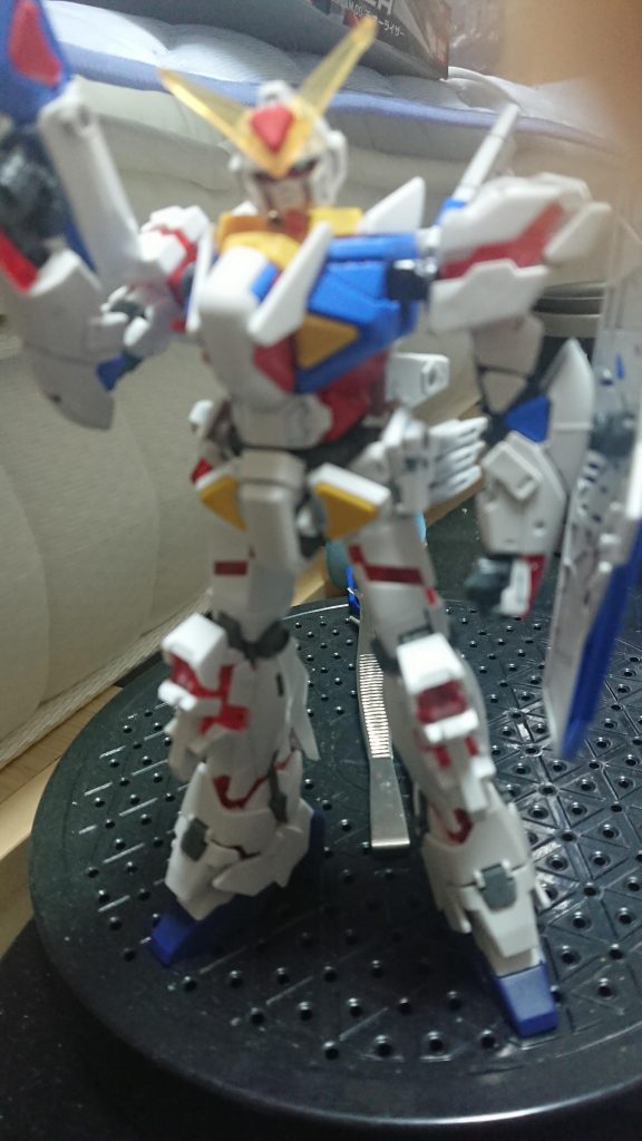 塗装前です。四肢が付いて、心なしか嬉しそうですね。