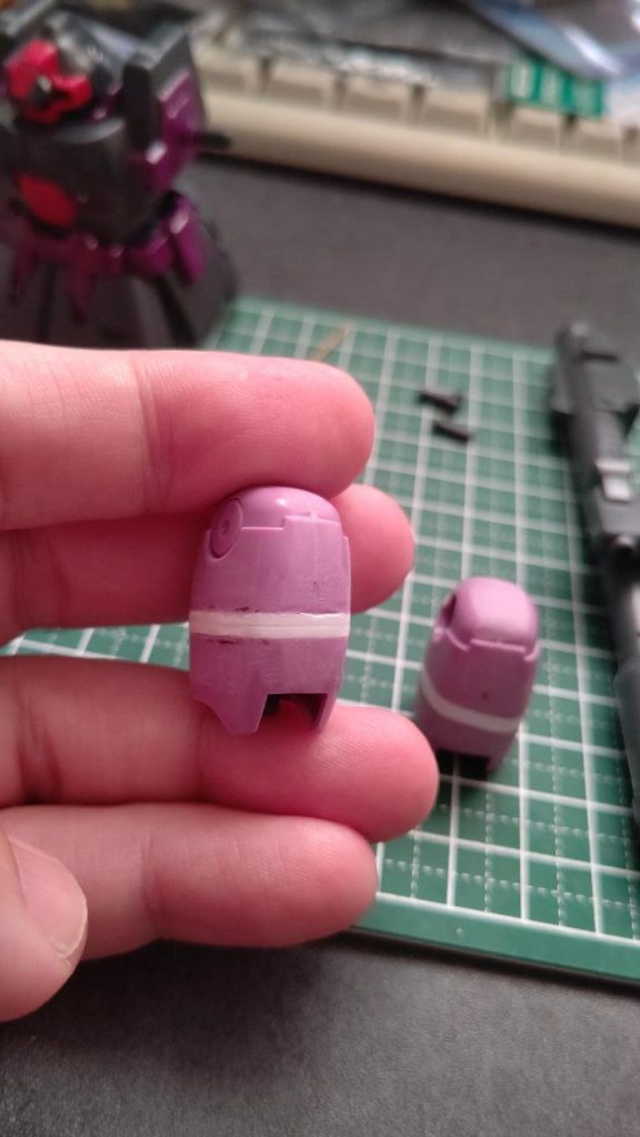 太ももで2.4mm延長しました。