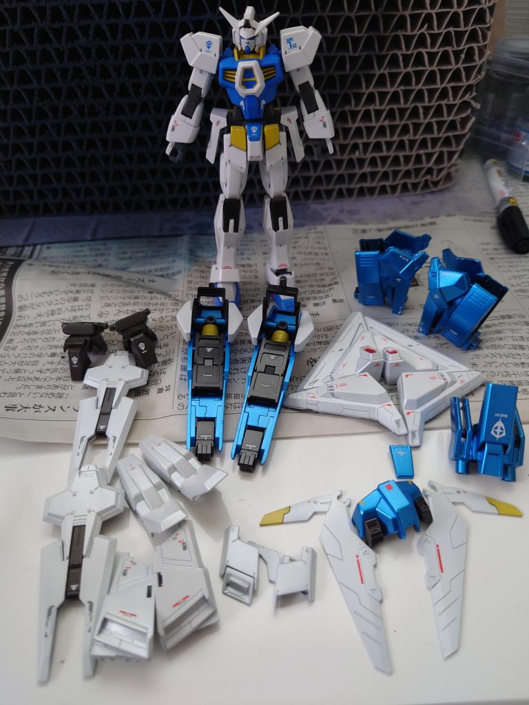 一通り装備を外した状態。