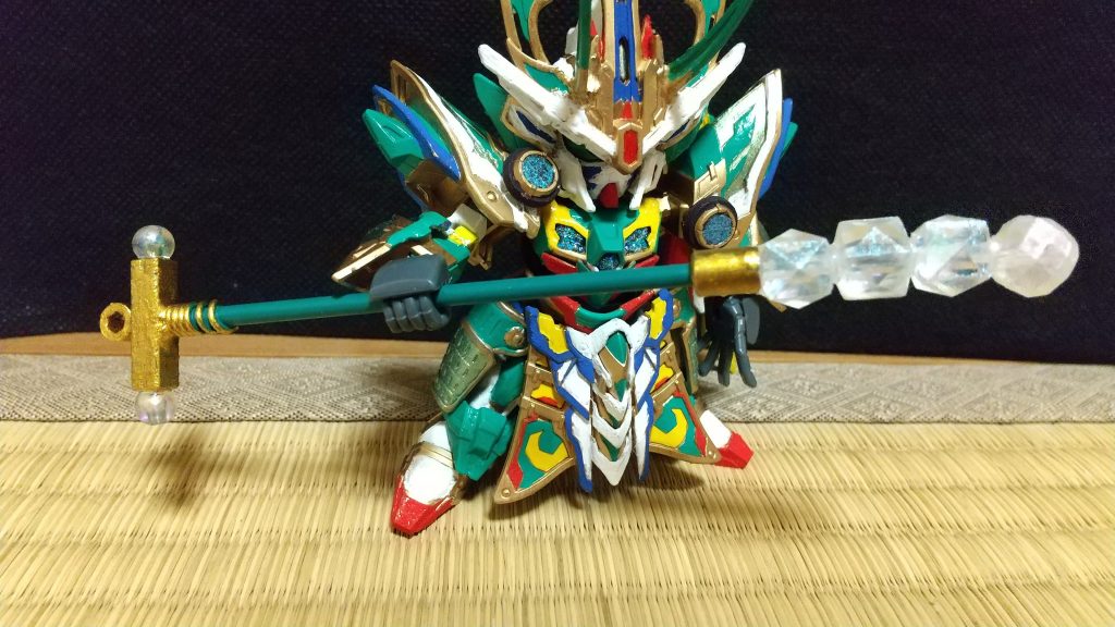 武器は金棍という武器分かりにくいですが、武器の透明部分にはパール塗装をしました