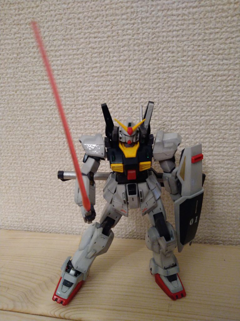 ビームサーベル。長くて写真にうまくおさまりませんでした。