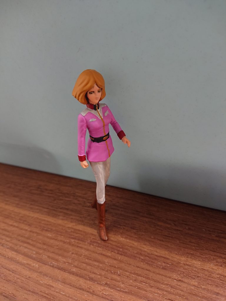 開眼前。顔と目が命です。おそらくサイズは1/20になるのかな?1/35のフィギアのが小さくて誤魔化しが効くせいか難しく感じました。