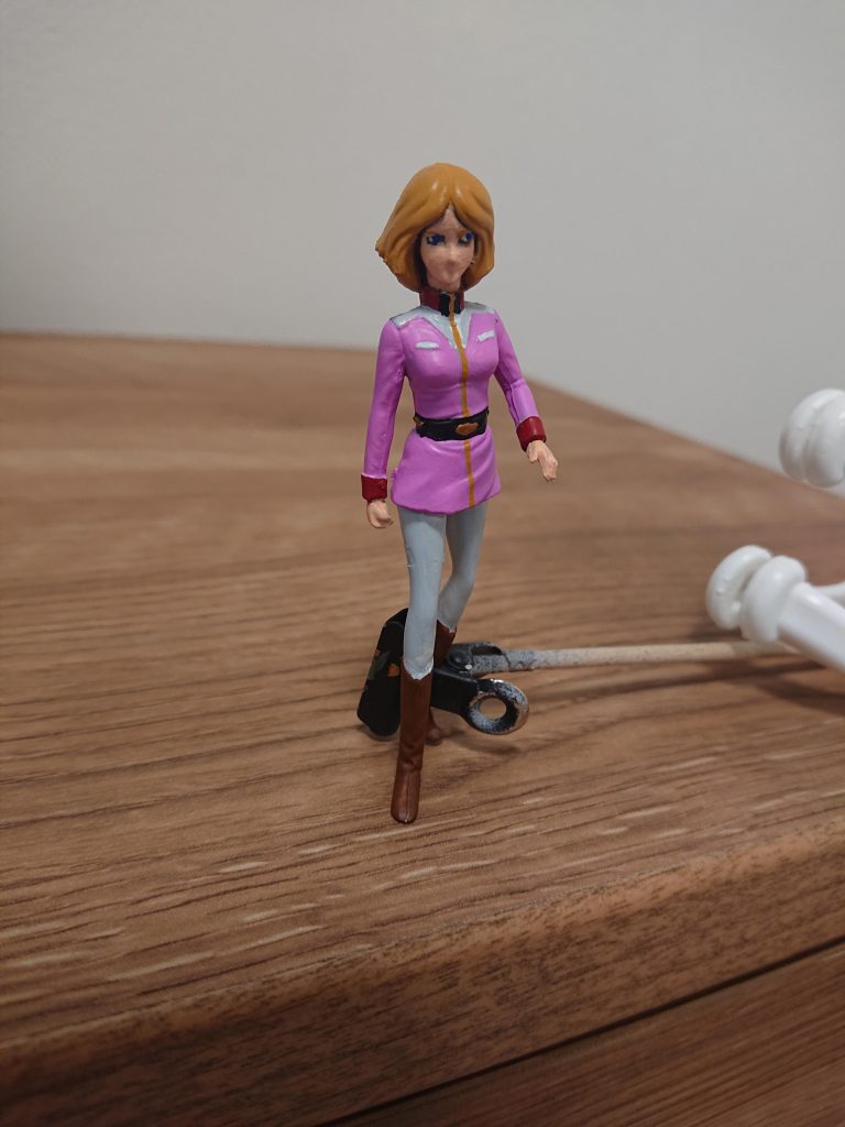 製作中の画像この時のが目付きは鋭い凛としたセイラさん