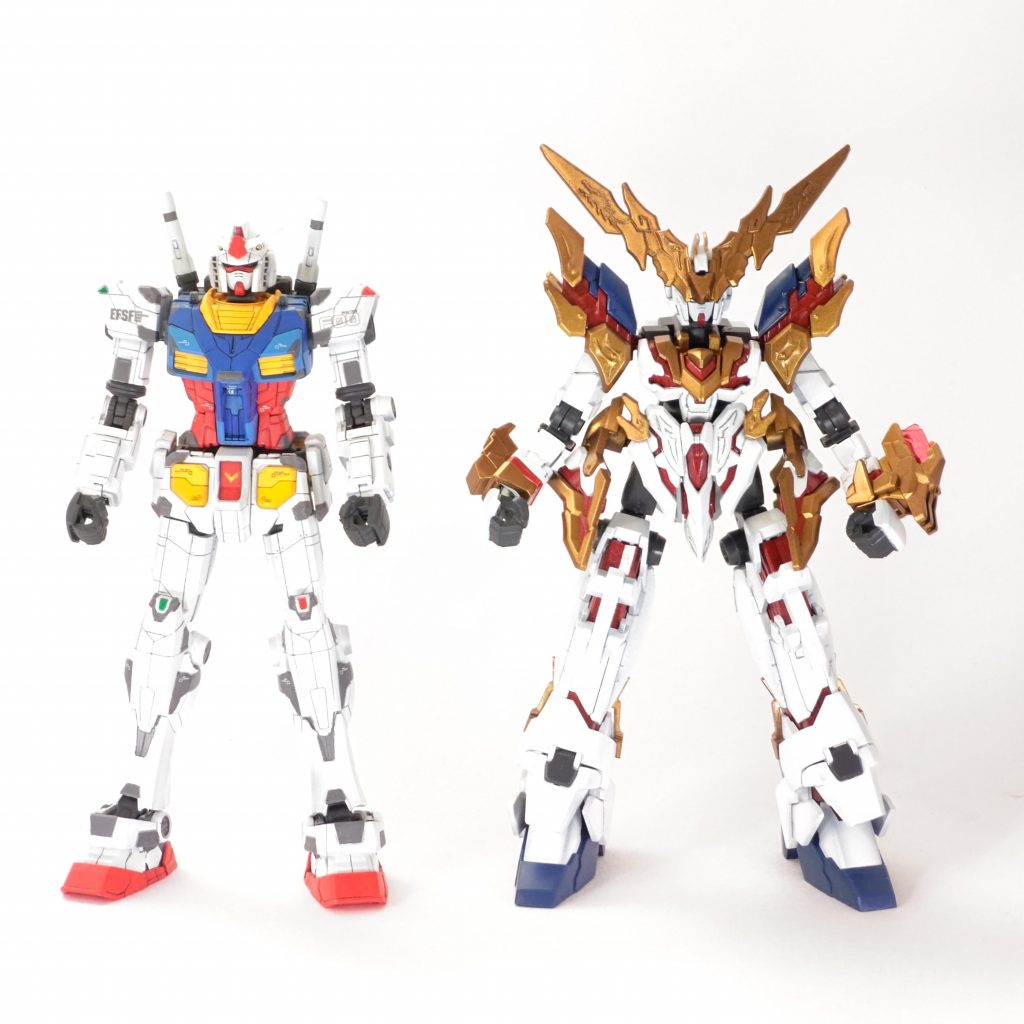 サイズ比較HGガンダムと同じくらいです