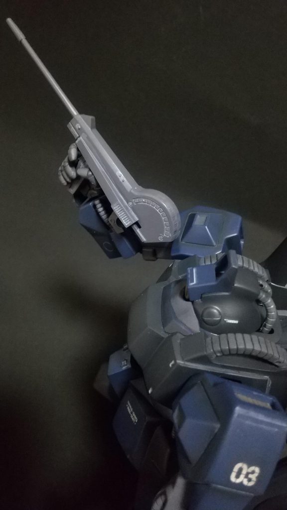 ビームピストル(」 ･ω･)」三＝一☆キット付属のでかいやつです武器セットのは小さ過ぎてインパクトがなかったので…それにしてもデカイなこれ次は切り詰めてジャストにしときます