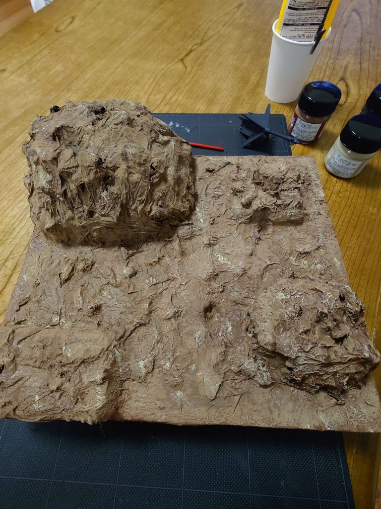 3種類のウェザリングペーストを使用して土感を出します。