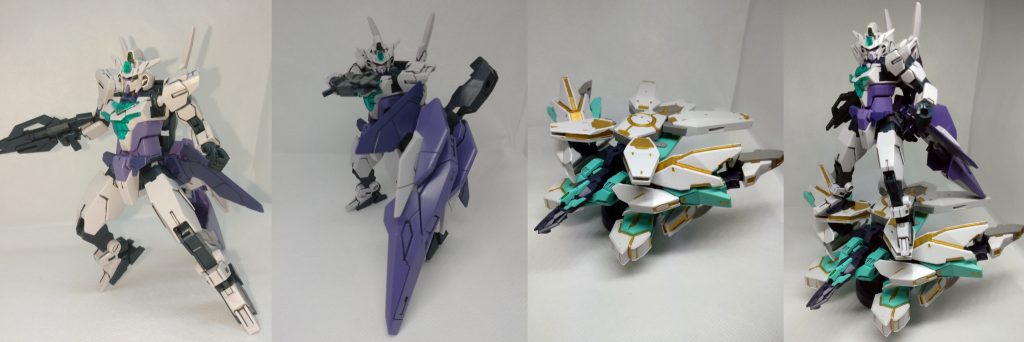 まずはG-3カラーのコアガンダムⅡとネプテイトアーマーから。 いやー、リアタイ時はヒナタの病気とかなんでこのタイミングでそんな設定盛るん?とか思ってましたけど、まさか最終決戦でイヴとの思い出深いG-3カラーを今度はコアガンダムⅡでやるための伏線だったとは…本当にリライズは構成、脚本が素晴らしいですよね。 しかし実際作ってみたら、劇中はそんなに印象なかったけどコアディフェンサーって大きいんですね…おかげで3点立地になって安定して立てるのはすごいありがたいです。