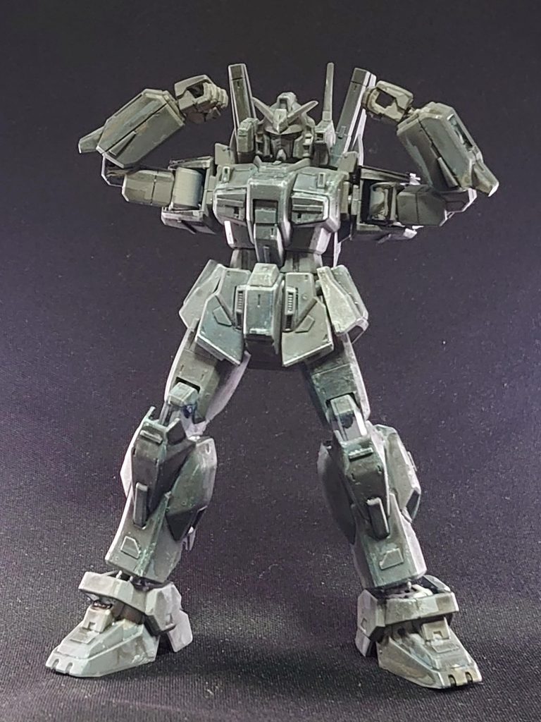 またシタデルのNuln oilで最後にウォッシングを行なった事で全体の明度を落とし質感自体も岩のようなリアルな質感に寄せる事が出来ました。これは過去作の佐助デルタガンダムの技術をうまく生かせたと思います…!