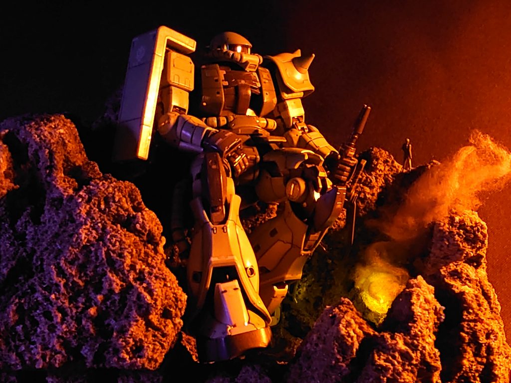 戦場情景シリーズのノリになってますが、お付き合いしてください。今回は、同じ場所の違う時刻です。