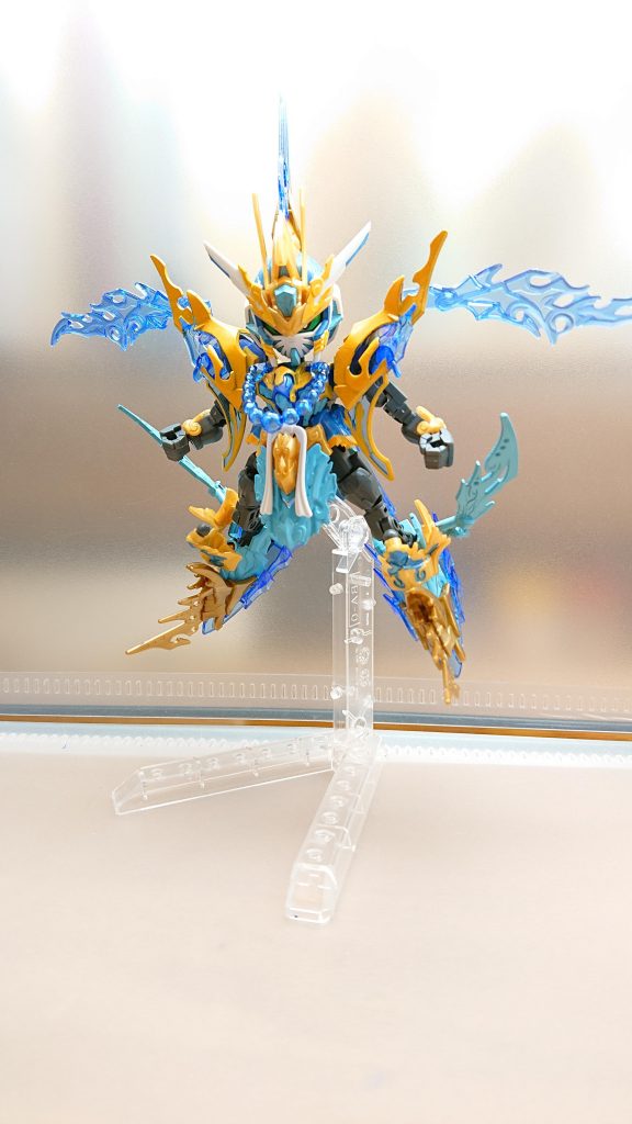 さらに蒼炎刃を展開して翼のようにすることも可能河童は空を飛ぶことができる為それを参考にオリジナルで飛行することができます