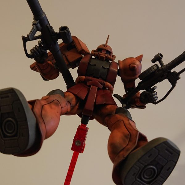 リバイブ版 HGシャアザク 素組み簡単フィニッシュ仕上げ