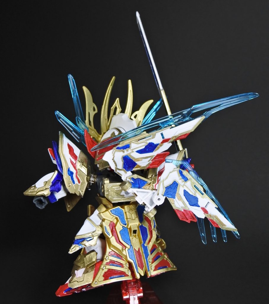 バックショットです。腰部の後ろも塗り分けました。