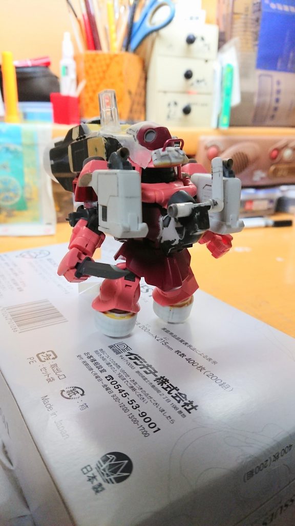 制作途中。ネーミングからお分かりの通り、まんまダジャレです。w前々からやりたかったネタでした(//ω//)制作中は頭の中にずっと、イエローサブマリン音頭が流れてました。(ビート◯ズの方じゃないんだな)(笑)