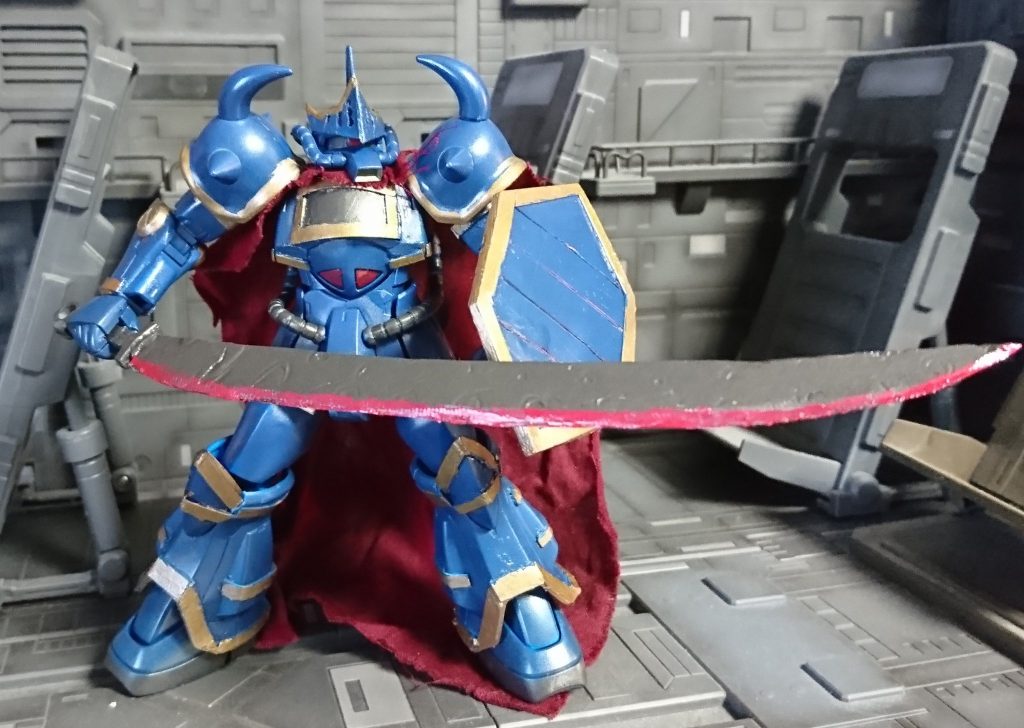 騎士ガンダムのランスにリーチ負けしないようにヒートサーベルも大型化