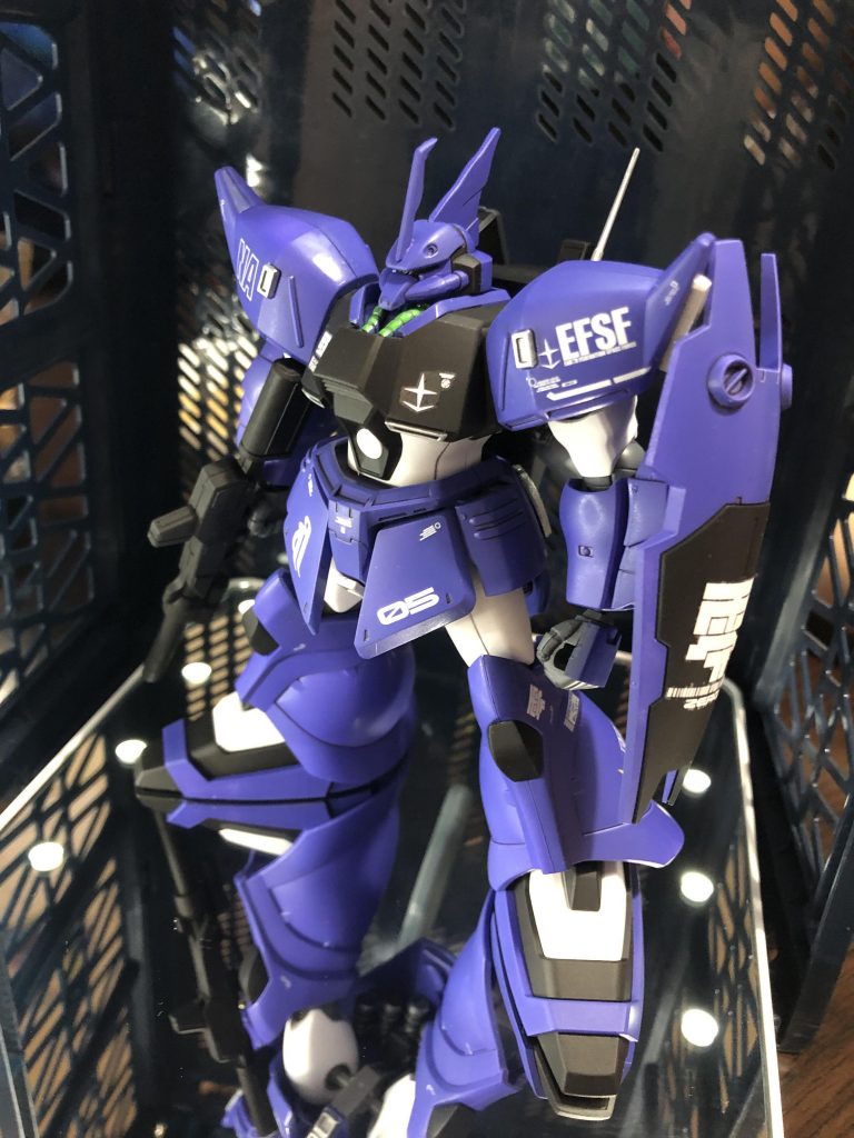 UC0098、ロンドベル治安維持遊撃部隊において運用されているゲルググ。ジオンのゲルググＪをアナハイムで近代改修した機体。という妄想✨