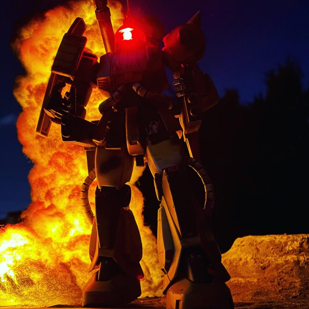 MGザクキャノン&戦場ジオラマ–3枚目/制作者：nobya.nihey