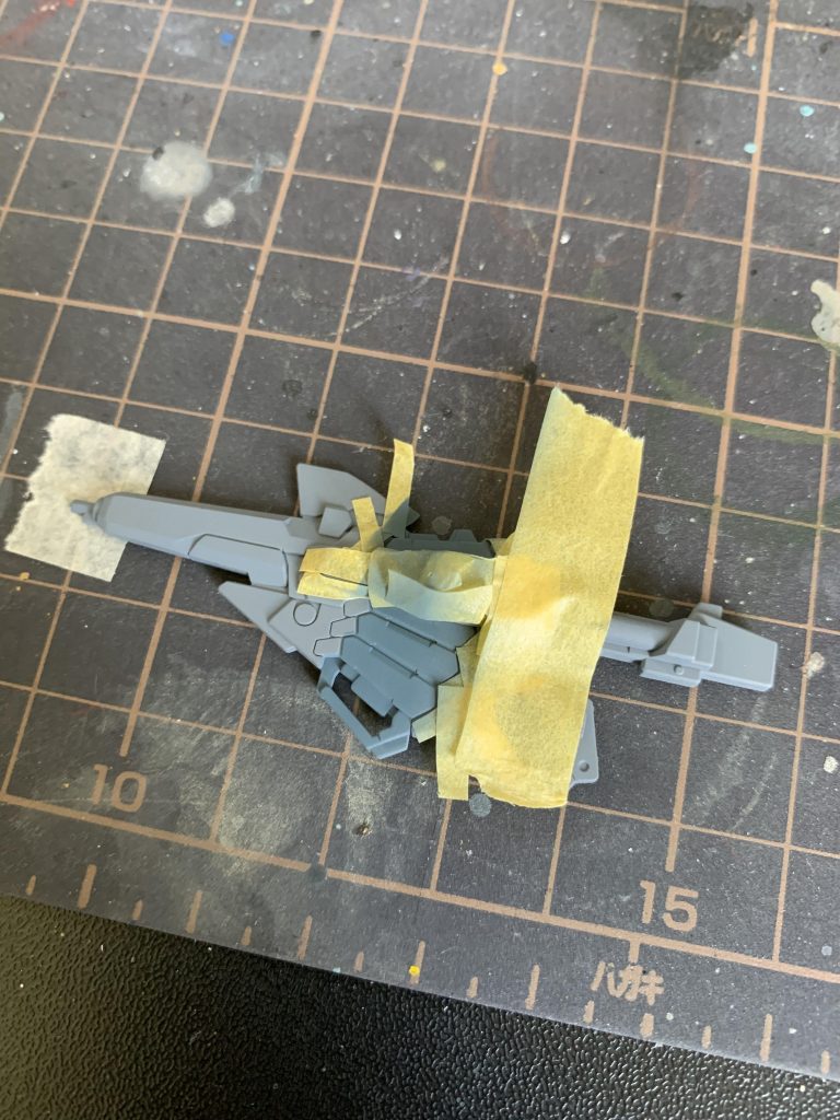 この瞬間がたまらんマスキング剥がす時はいつもドキドキですうまく塗り分けができました