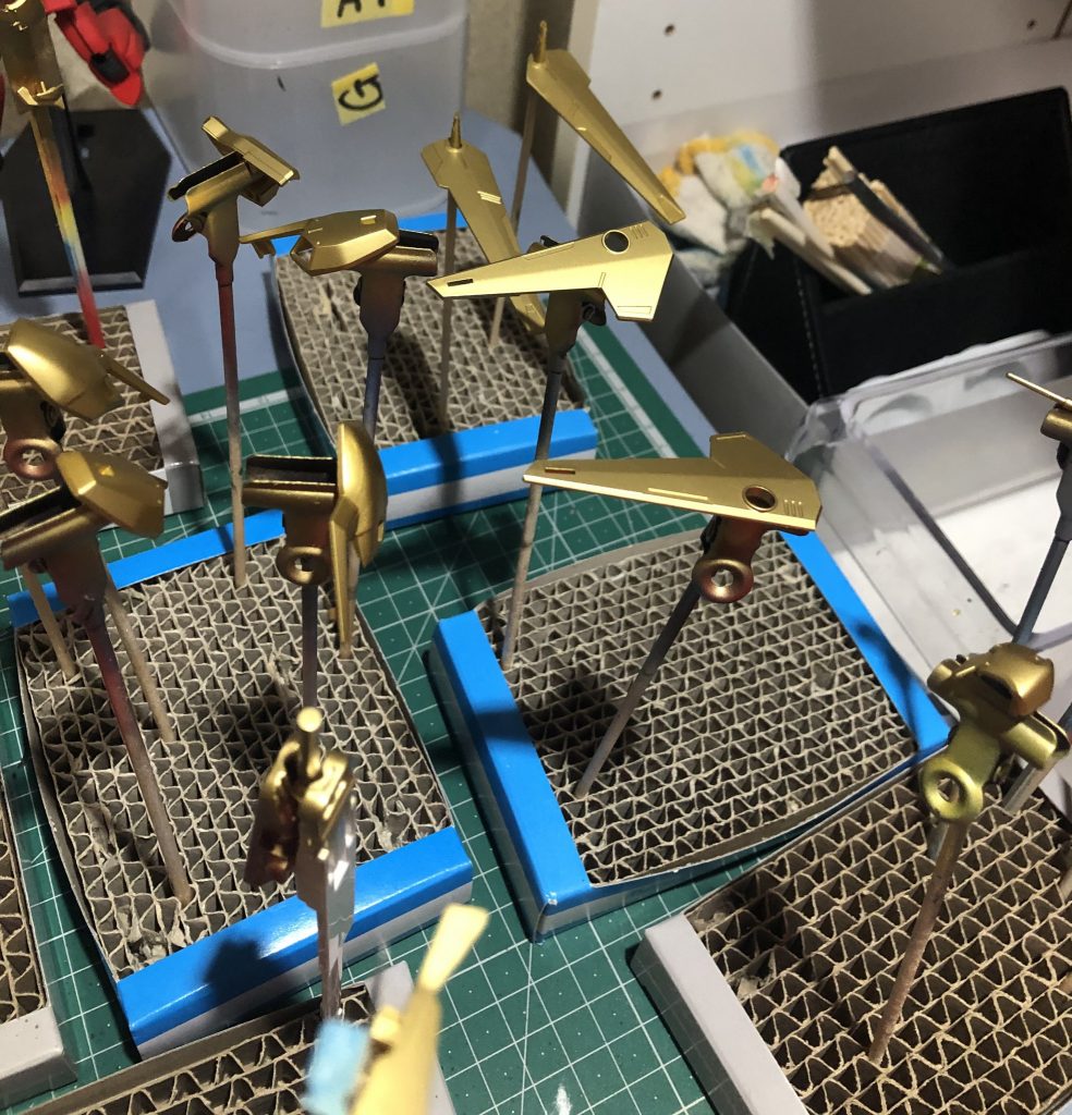 成形色からGXブルーゴールドの色変わりに感動しました。閲覧ありがとう😊ございました。また宜しくお願いします。